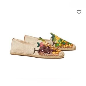 Tory Burch Fruit Appliqué Espadrilles